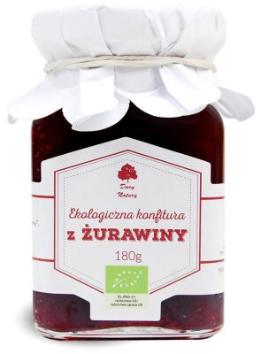 Konfitura Z Żurawiny Bio 180 G - Dary Natury [BIO]