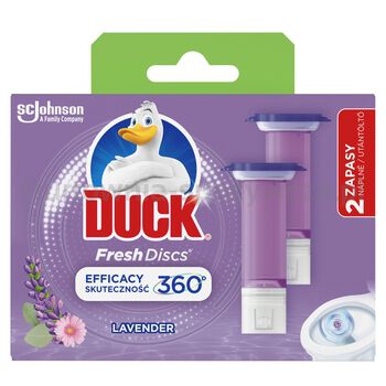 Duck Żelowe krążki do toalet  lavender duo zapas 2x36ml