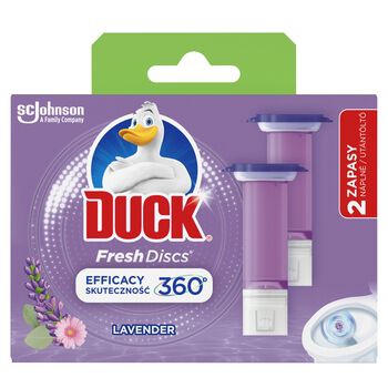 Żelowe krążki do toalet duck lavender duo zapas 2x36ml