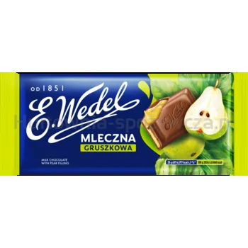 Wedel Czekolada mleczna gruszkowa 100g