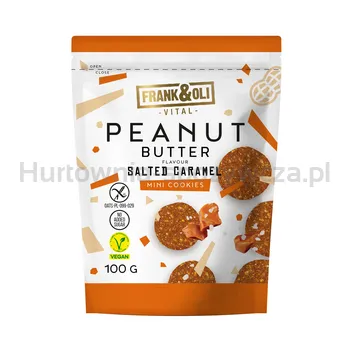 Frank &amp Oli Mini Ciasteczka Peanut Butter Słony Karmel 100g