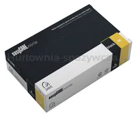 Rękawice nitrylowe, EASYCARE, 100 szt., rozmiar M, czarne - 4