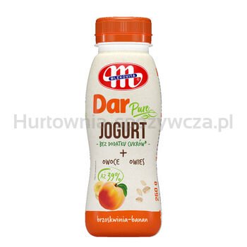 Mlekovita Jogurt pitny Dar Pure brzoskwinia-banan 250g