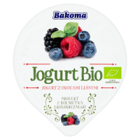 Bakoma Jogurt Bio 140G Owoce Leśne