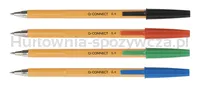 Długopis Q-CONNECT z wymiennym wkładem 0,4mm (linia), czarny - 2