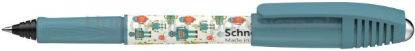 Pióro kulkowe SCHNEIDER Zippi Cool Robots, M, niebieskie - 4