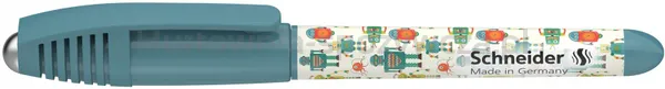 Pióro kulkowe SCHNEIDER Zippi Cool Robots, M, niebieskie