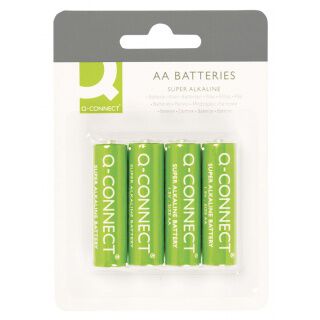 Q-CONNECT Baterie super-alkaliczne AA, LR06, 1,5V, 4szt.