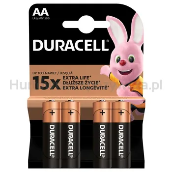 Baterie Alkaliczne Duracell Typ Aa 4 Szt.
