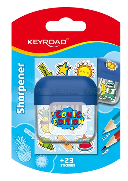 Keyroad Temperówka, podwójna, blister