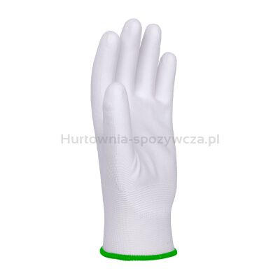 Rękawice DONAU SAFETY PU White, kat. II, rozm. 11, białe