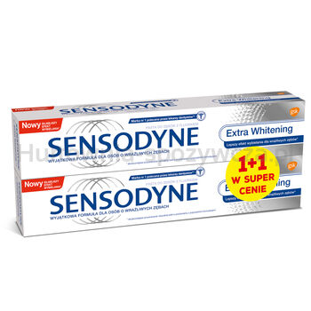 Sensodyne Extra Whitening Pasta Do Zębów Wybielająca 2X75 Ml