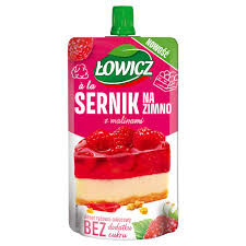 Łowicz deser ryżowo-owocowy sernik na zimno z malinami 100 g