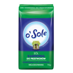 O'Sole Sól Kamienna Niejodowana Do Przetworów 1 Kg
