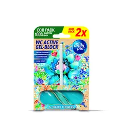 Ambi Pur Active Gel Block Zwieszka Do Wc Water Flowers 2 X 45 G