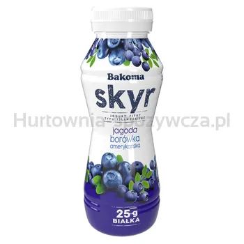 Bakoma Skyr Jogurt Pitny Typu Islandzkiego Jagoda-Borówka Amerykańska 300G