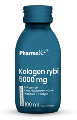 Shot Kolagen Rybi (5000 Mg) Bezglutenowy 100 Ml - Pharmovit (Supples & Go) [BIO]