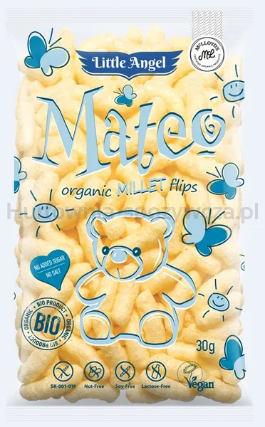 Chrupki Kukurydziano-Jaglane Mateo Od 7 Miesiąca Bezgl. Bio 30 G
