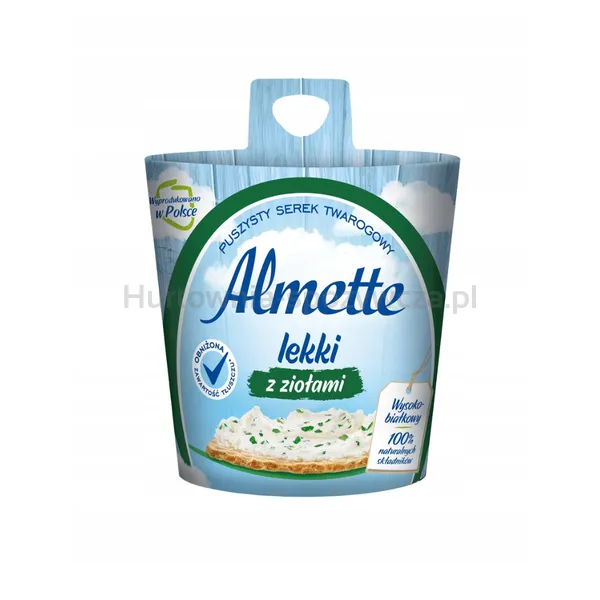 Almette Puszysty serek twarogowy lekki z ziołami 150 g