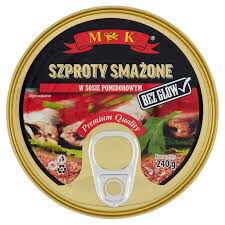 MK Smażone szproty w sosie pomidorowym 240 g