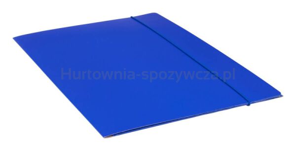 Teczka z gumką OFFICE PRODUCTS, karton/lakier, A4, 320gsm, 3-skrz., mix kolorów - 12