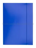 Teczka z gumką OFFICE PRODUCTS, karton/lakier, A4, 320gsm, 3-skrz., mix kolorów - 2