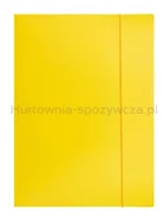 Teczka z gumką OFFICE PRODUCTS, karton/lakier, A4, 320gsm, 3-skrz., mix kolorów - 4