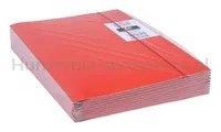 Teczka z gumką OFFICE PRODUCTS, karton/lakier, A4, 320gsm, 3-skrz., mix kolorów - 11