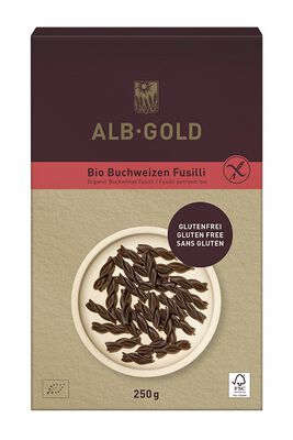 Alb-Gold  Makaron (Gryczany) Świderki Bezglutenowy Bio 250 G [BIO]