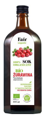 Sok Z Żurawiny Nfc Bio 500 Ml - Fair Organic [BIO]