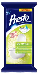 Presto Ściereczki gospodarcze do toalet, 48szt., białe