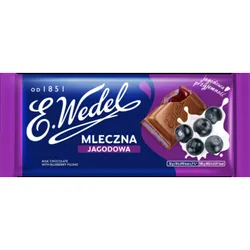 E.Wedel Czekolada mleczna jagodowa 100g
