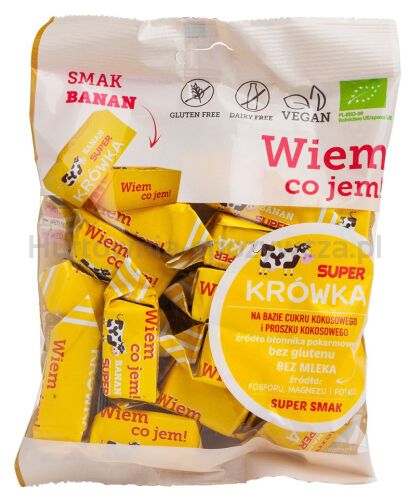 Krówki Bananowe Bezmleczne Bezglutenowe Bio 150 G - Me Gusto (Super Krówka) [BIO]