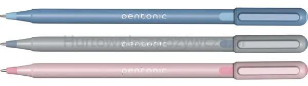 Długopis LINC Pentonic Frost, śr. kulki 0,7mm, gr. linii 0,3mm, czerwony