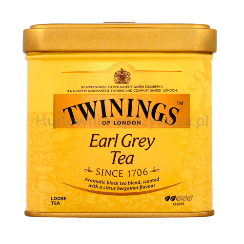 Twinings Herbata Liściasta Czarna Aromatyzowana Earl Grey 100g