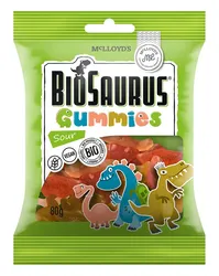 Żelki Kwaśne Bezgl. Bio 80 G Biosaurus