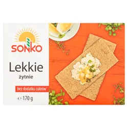 Sonko Lekkie Żytnie. Pieczywo Chrupkie 170 G.