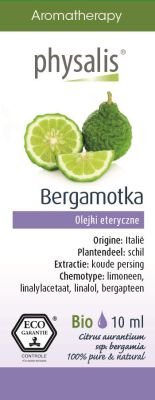 Olejek Eteryczny Bergamotka Eco 10 Ml - Physalis [BIO]