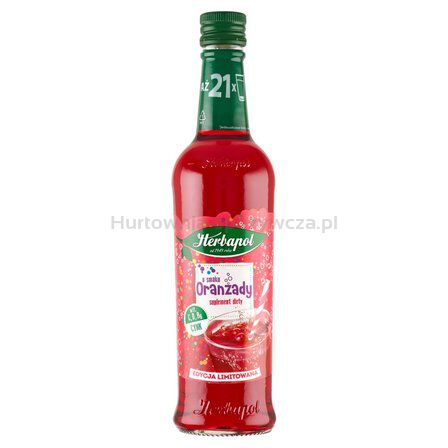 Herbapol Syrop Owocowa Spiżarnia O Smaku Oranżady Z Wit. C, D, B6 I Cynkiem 420 Ml