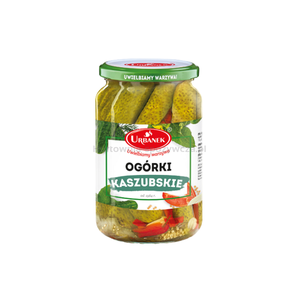 Ogórki kaszubskie 680g/380g Urbanek
