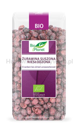 Żurawina Suszona Niesłodzona Bio 50 G - Bio Planet [BIO]