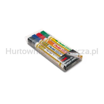 Pentel Komplet 4 markerów suchościeralnych MW85