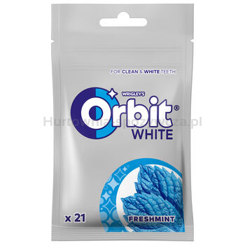 Orbit White Freshmint Guma Do Żucia Bez Cukru 29 G (21 Drażetek)