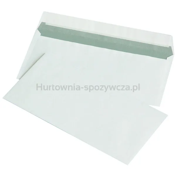 Koperty z taśmą silikonową OFFICE PRODUCTS, HK, DL, 110x220mm, 80gsm, 1000szt., białe