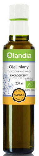 Olej Lniany Tłoczony Na Zimno Bio 250 Ml - Olandia [BIO]