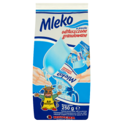 Spółdzielnia Mleczarska W Gostyniu. Mleko W Proszku Odtłuszczone Granulowane Paczkowane Gostyńskie 250G / K-3Kg