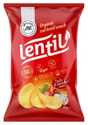 Chipsy Z Czerwonej Soczewicy O Smaku Pesto Rosso Bezgl. Bio 85 G