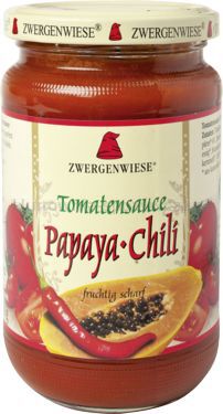 Sos Pomidorowy Papaya - Chili (Pikantny) Bezglutenowy Bio 350 G - Zwergenwiese [BIO]