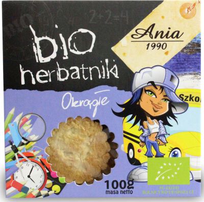 Herbatniki Okrągłe Bio 100 G - Bio Ania [BIO]