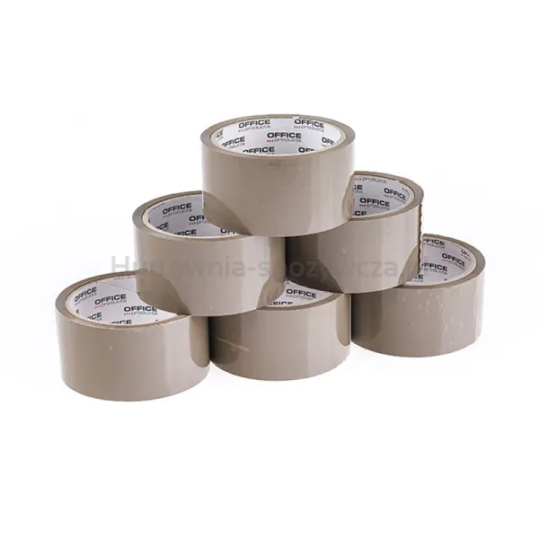 Taśma pakowa OFFICE PRODUCTS, 48mm x 50y, 36mic, EAN na 1szt., brązowa